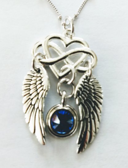 Image of Heart Wings necklace