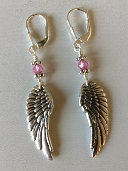 Wing earrings-Rose